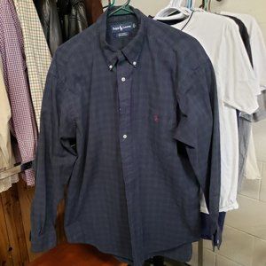 Polo by Ralph Lauren ~ Long Sleeve Button Down Shirt~ Men’s Large BIG SHIRT ~